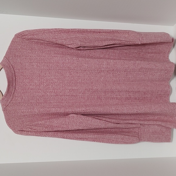 New Heather Pink Bridge Hampton V-Neck Isaac Mizrahi Sweater sz Large - Picture 8 of 10